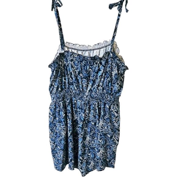 TORRID Plus Size Challis Floral Tie Strap Romper SIZE 3X - Picture 9 of 16